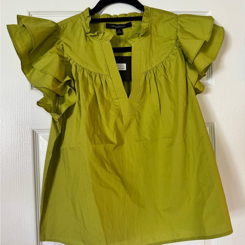 🌺 Marc Jacob’s NY Ruffle Sleeve Top